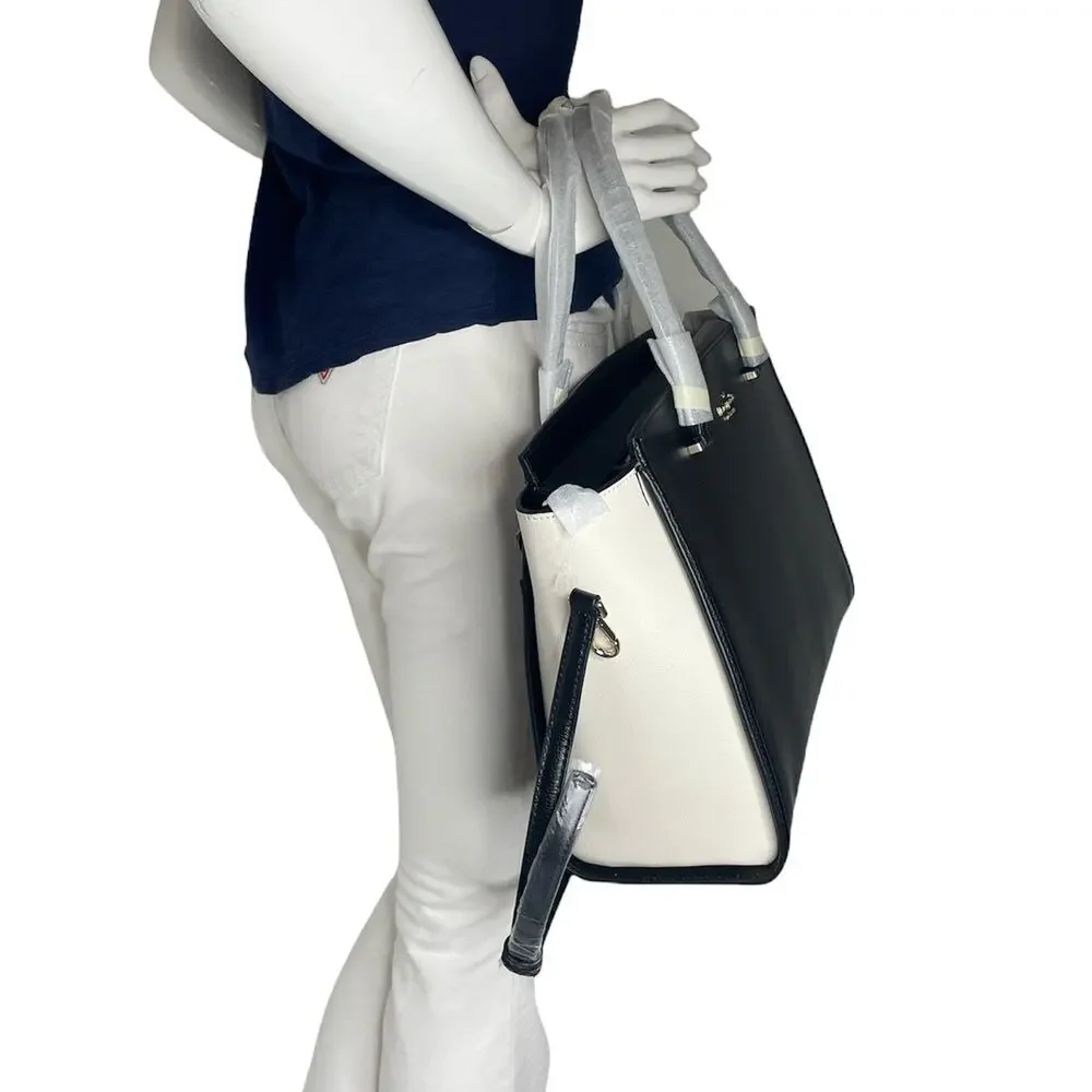Kate Spade Geraldine Patterson Drive Black Cement Shoulder Satchel Bag - Picture 7 of 7